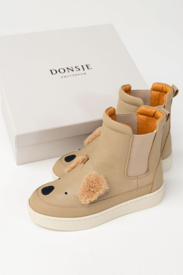 Kids Donsje Thuru Exclusive Boots - Taupe Leather