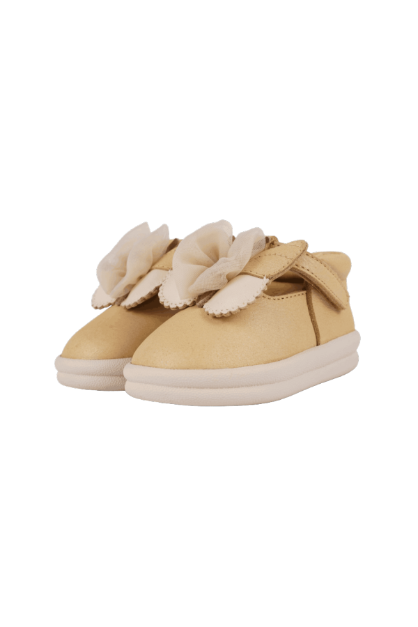 KIDS Donsje Vlindy Shoes - Gold Metallic Nubuck