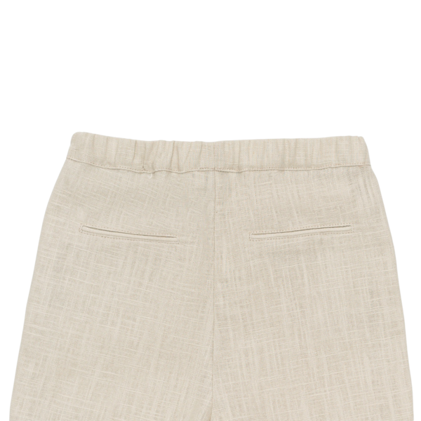 Donsje Wavel Linen Shorts - Sand Beige