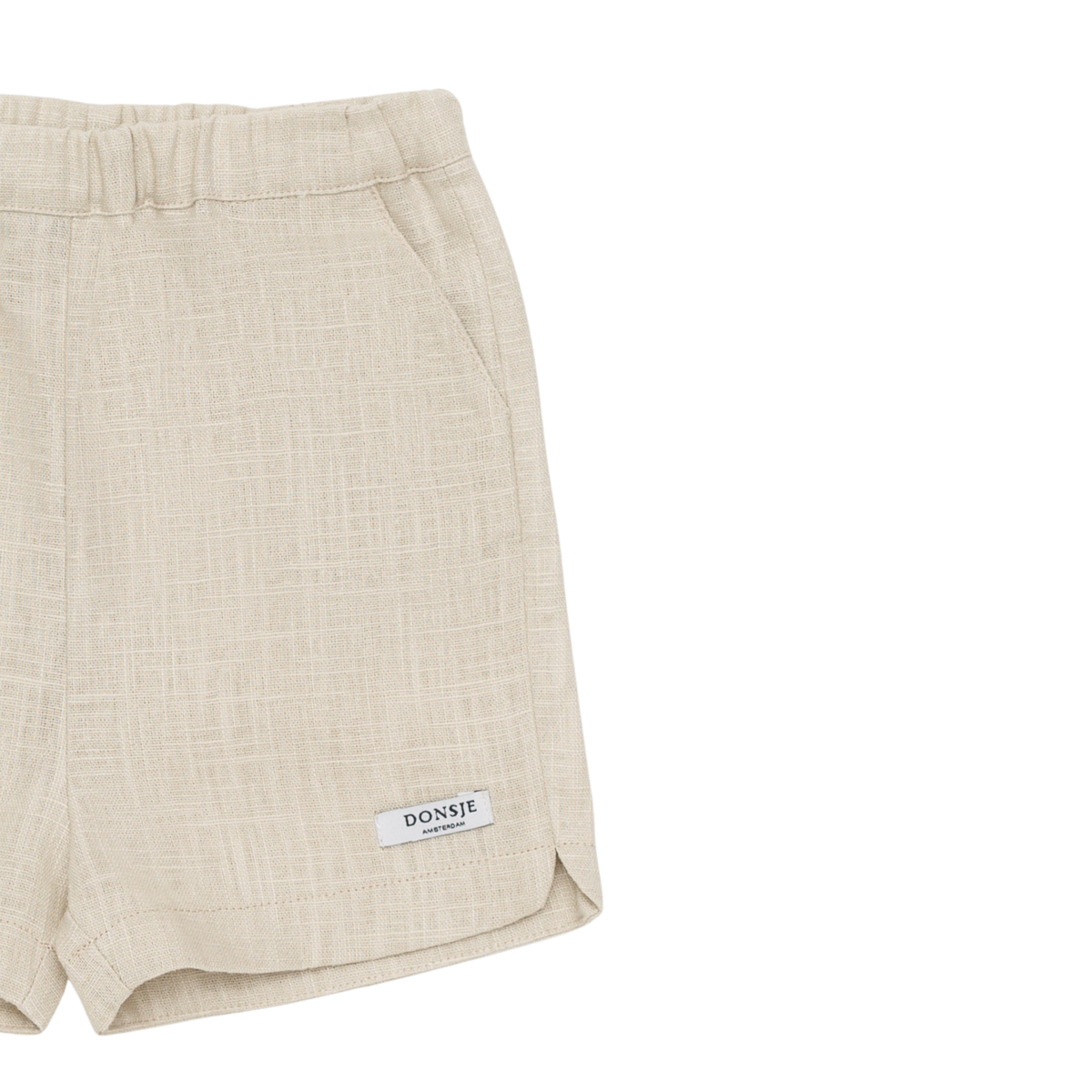Donsje Wavel Linen Shorts - Sand Beige - Image 6 of 8