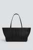 St. Agni Black Linea Stitch Bateau Tote Bag - Thumbnail 1
