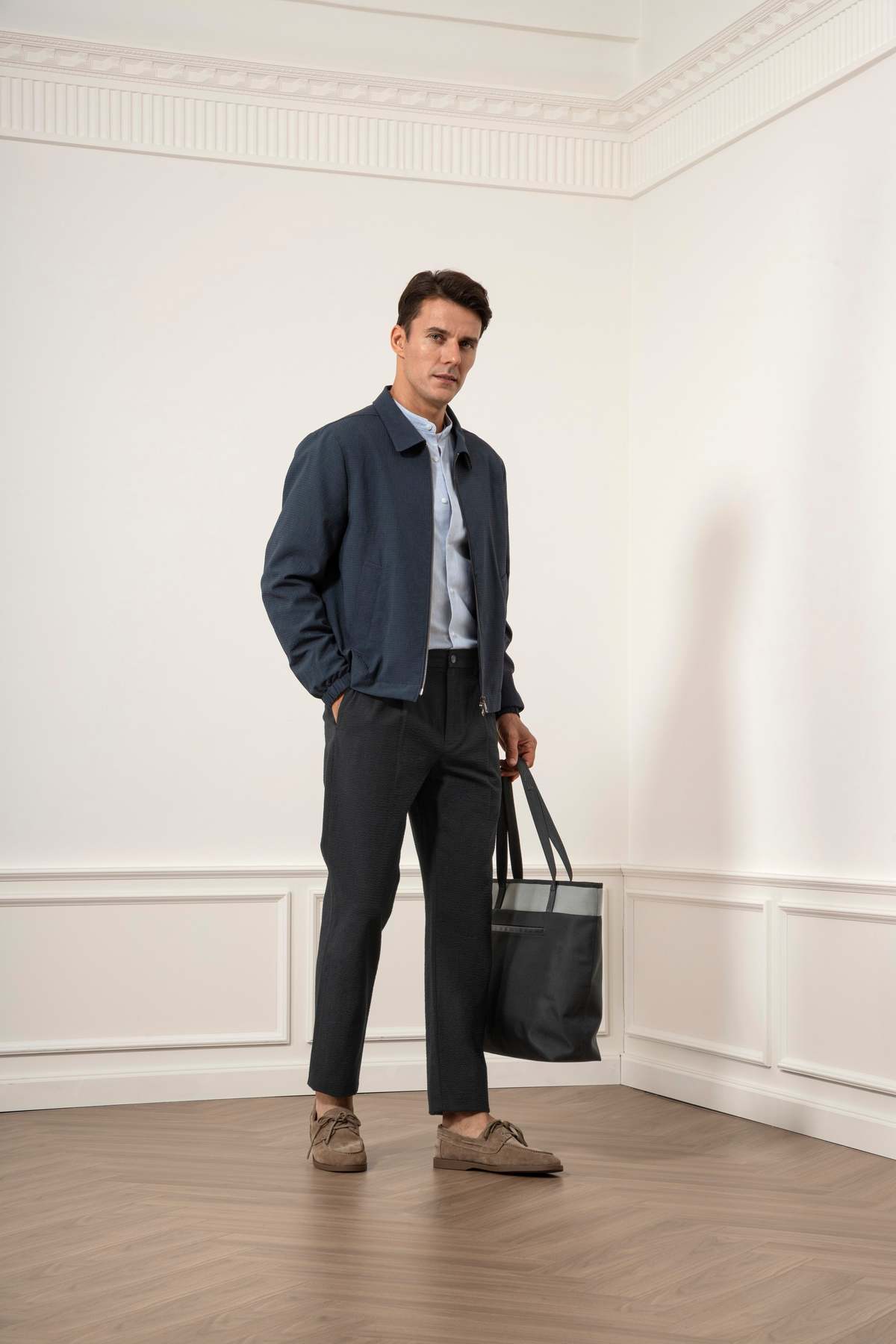 O.N.S Connor Cool Feeling Jacket - Dk Navy Heather - Image 2 of 6