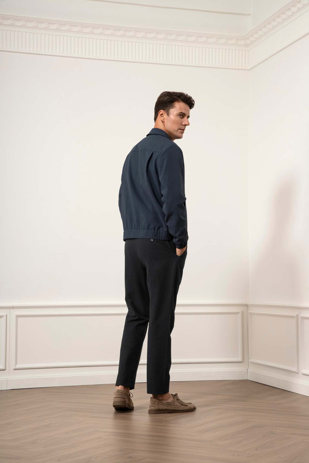 O.N.S Connor Cool Feeling Jacket - Dk Navy Heather - Image 4 of 6