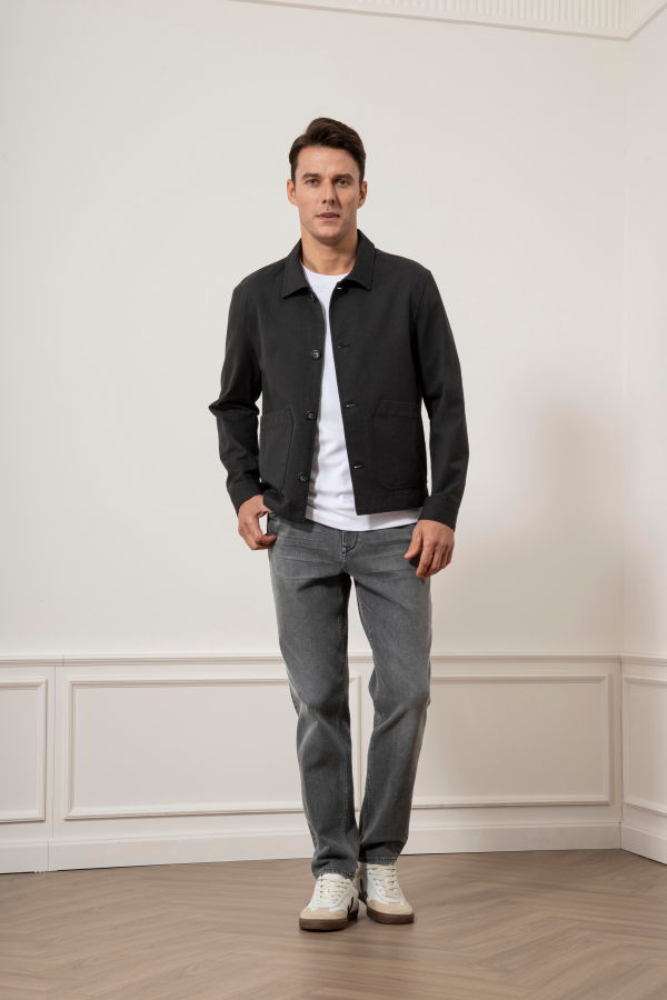 O.N.S Hawthorn Cotton Linen Jacket - Black