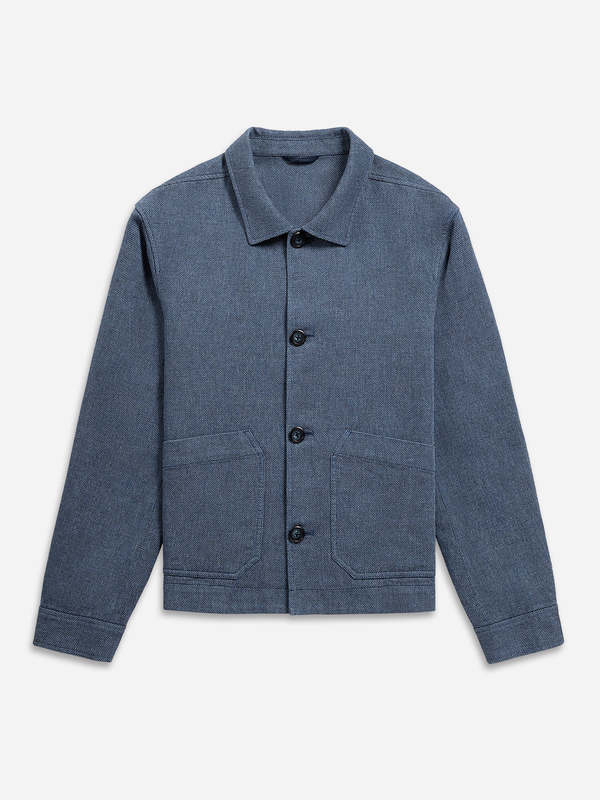 O.N.S Hawthorn Hopsack Summer Jacket - Iron Blue O.N.S Hawthorn Hopsack Summer Jacket - Iron Blue