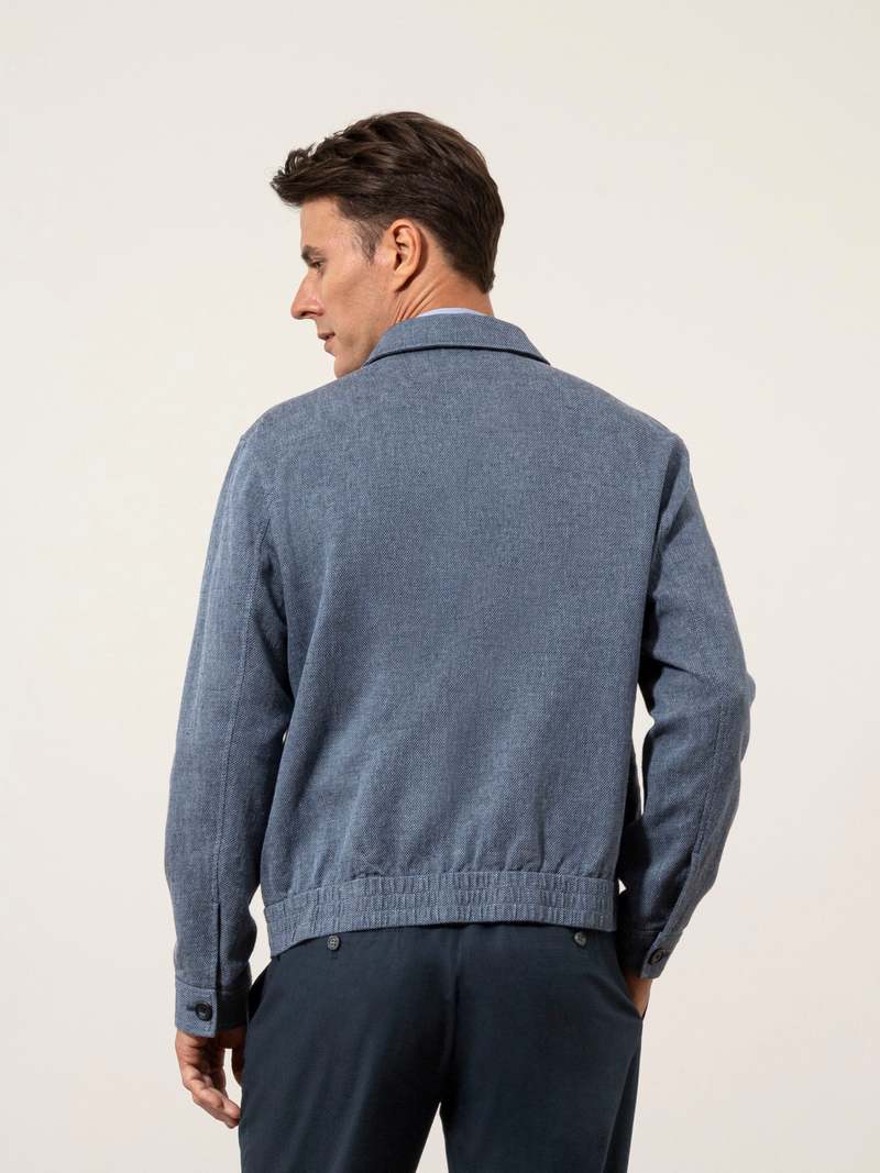O.N.S Hawthorn Hopsack Summer Jacket - Iron Blue