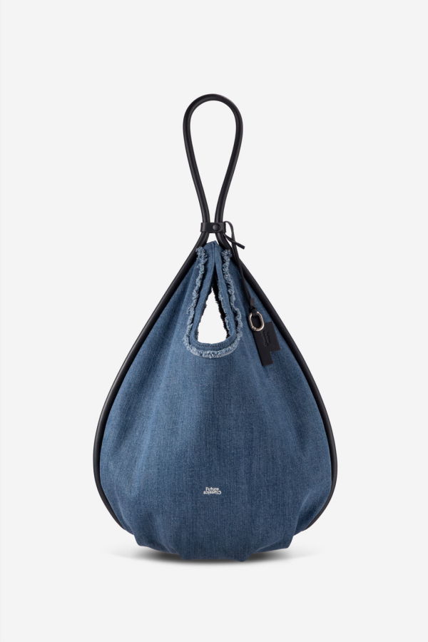Future Classics Large Teardrop Denim Hobo Bag - Mid Indigo
