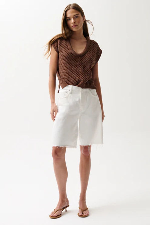 Pistola Nolan Relaxed Straight Cut Off Shorts