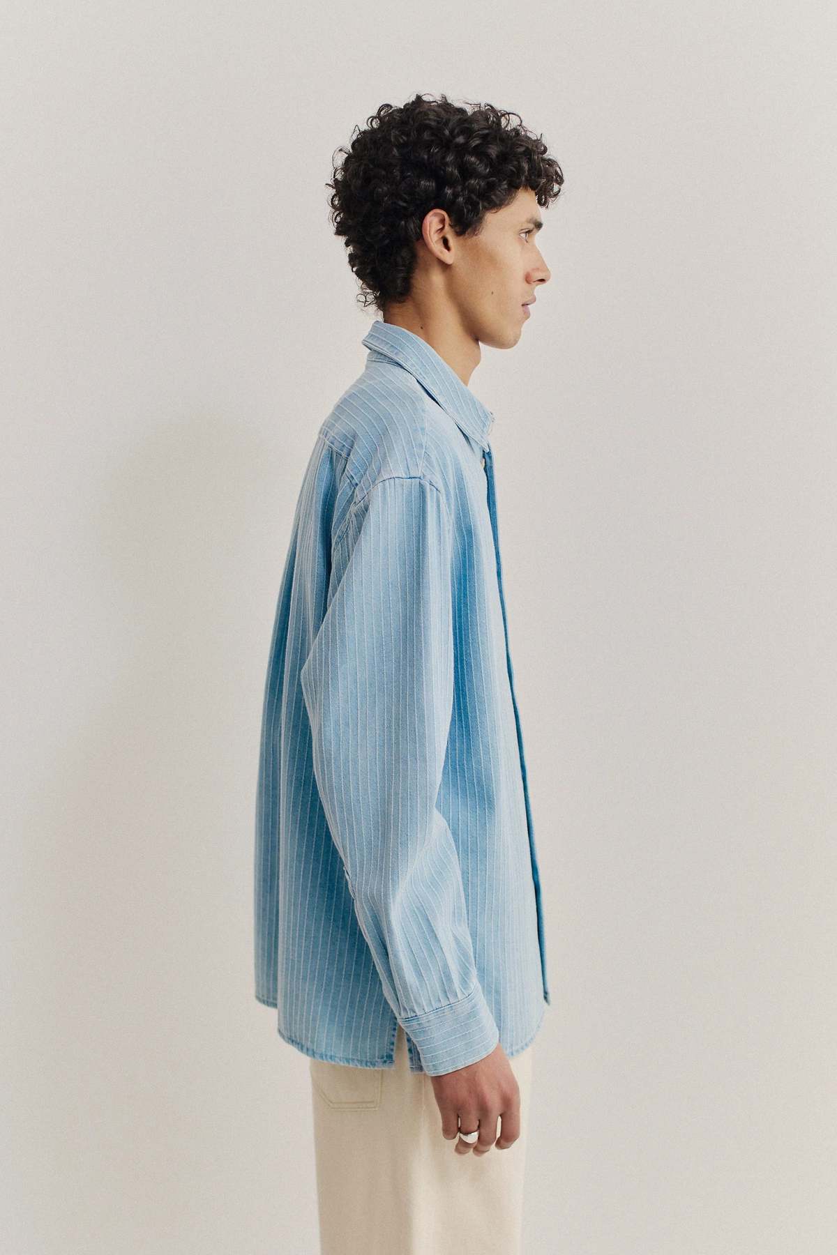 A Kind of Guise Gusto Shirt - Distressed Stripe Denim - Image 3 of 7