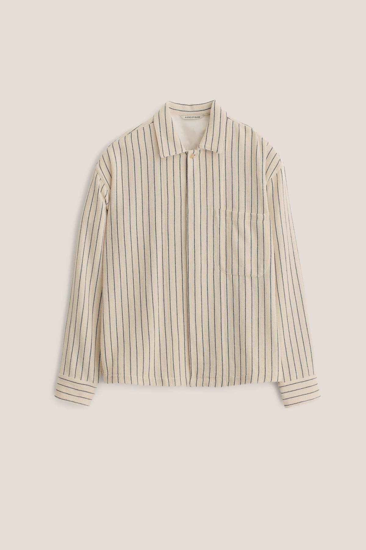 A Kind of Guise Rumba Shirt Blue Panama Stripe - Image 7 of 7
