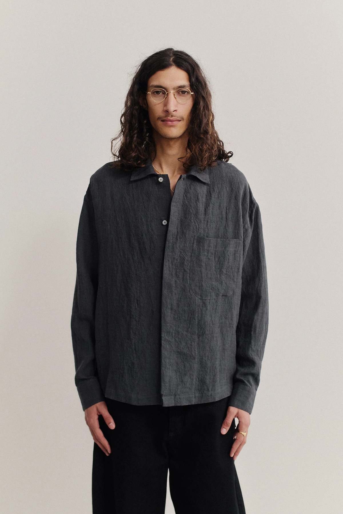 A Kind of Guise Rumba Shirt - Coal - Image 1 of 7