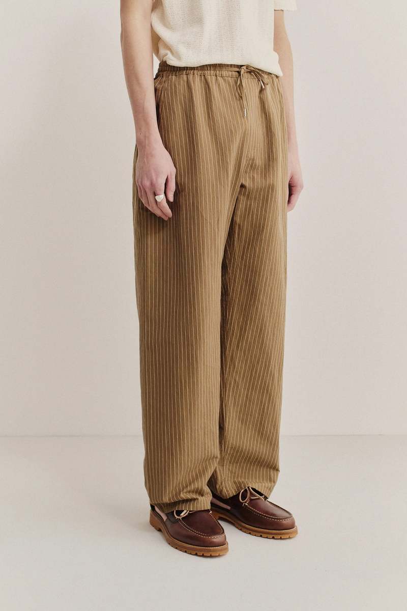 A Kind of Guise Samurai Trousers - Earth Stripe