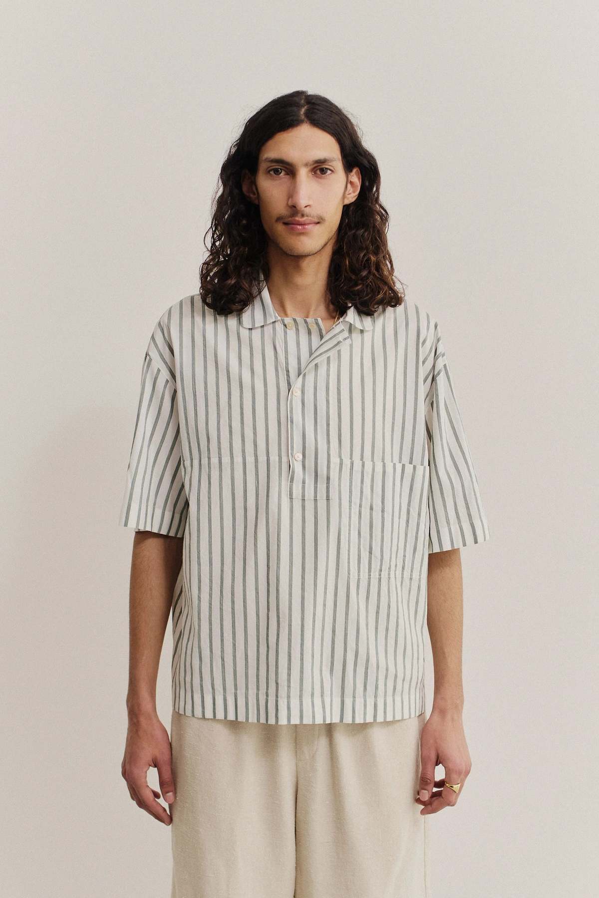 A Kind of Guise Taita Shirt Aloe Stripe - Image 2 of 9