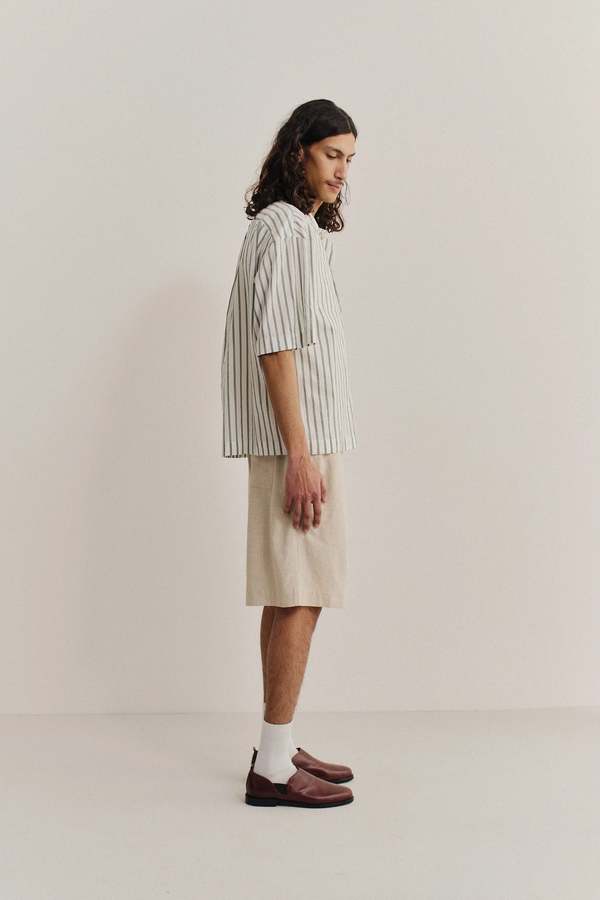 A Kind of Guise Taita Shirt Aloe Stripe