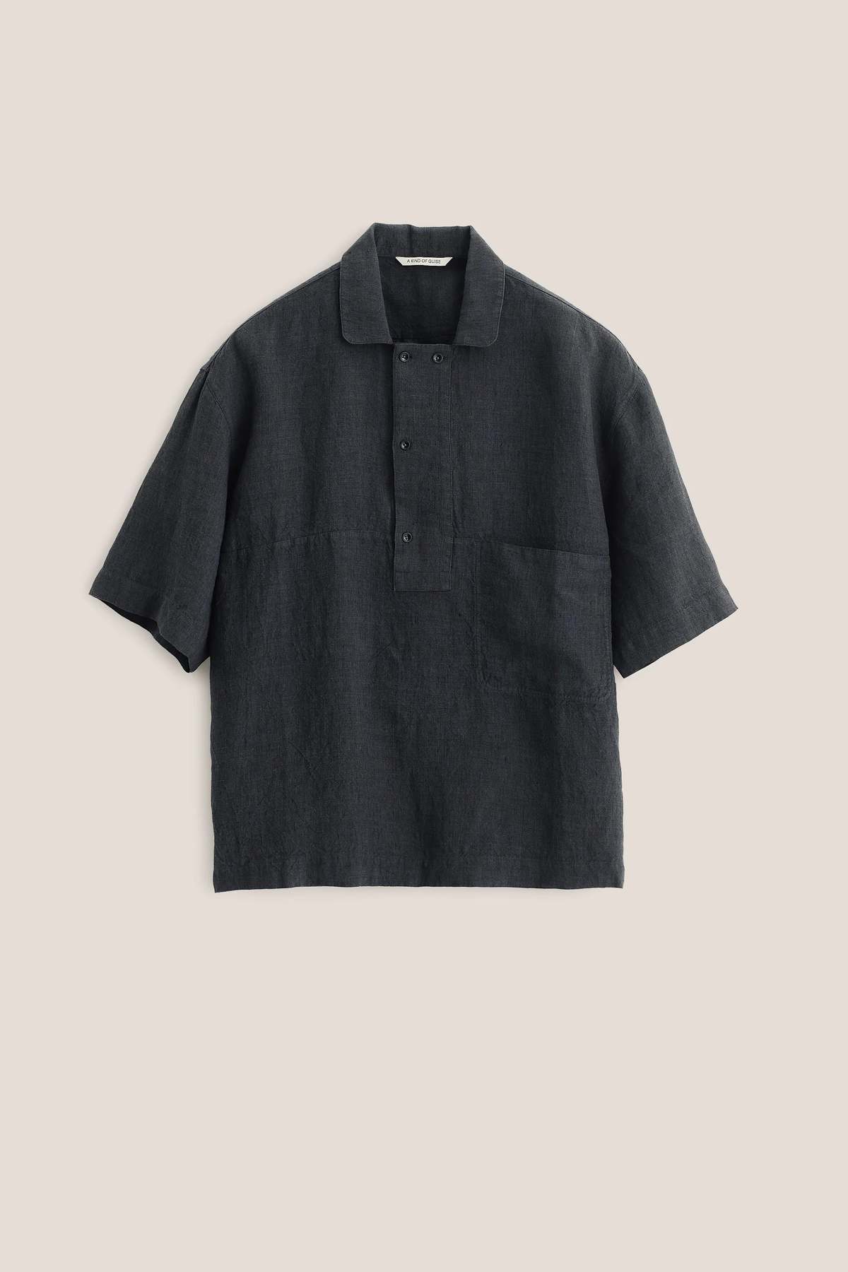 A Kind of Guise Taita Shirt Coal Linen Shirt - Image 7 of 7