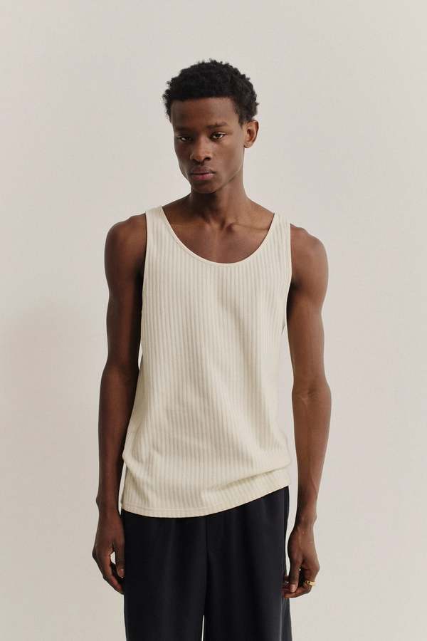 A Kind of Guise Tomaso Tanktop Almond Ajour Tank Top