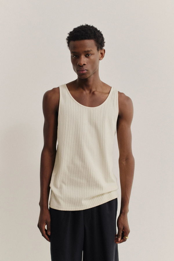 A Kind of Guise Tomaso Tanktop Almond Ajour Tank Top