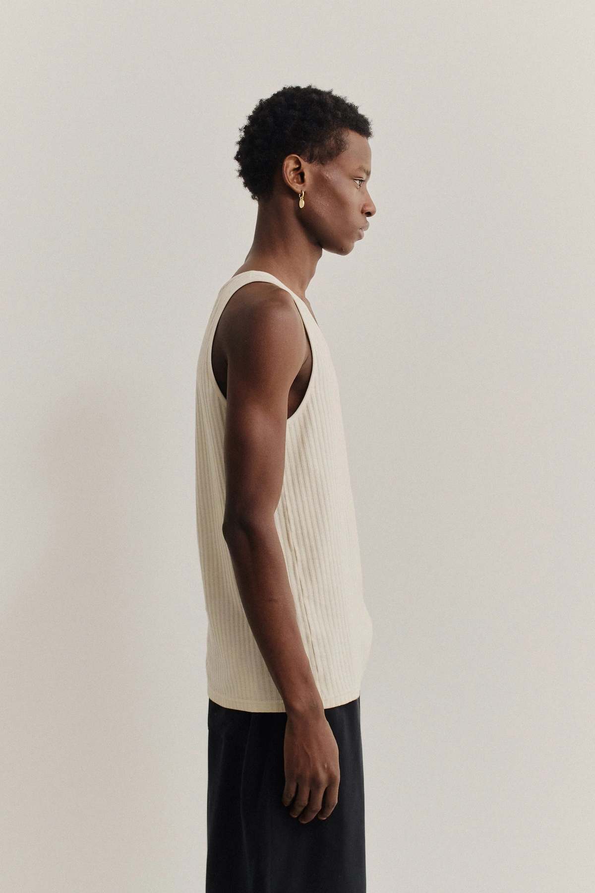 A Kind of Guise Tomaso Tanktop Almond Ajour Tank Top - Image 3 of 4