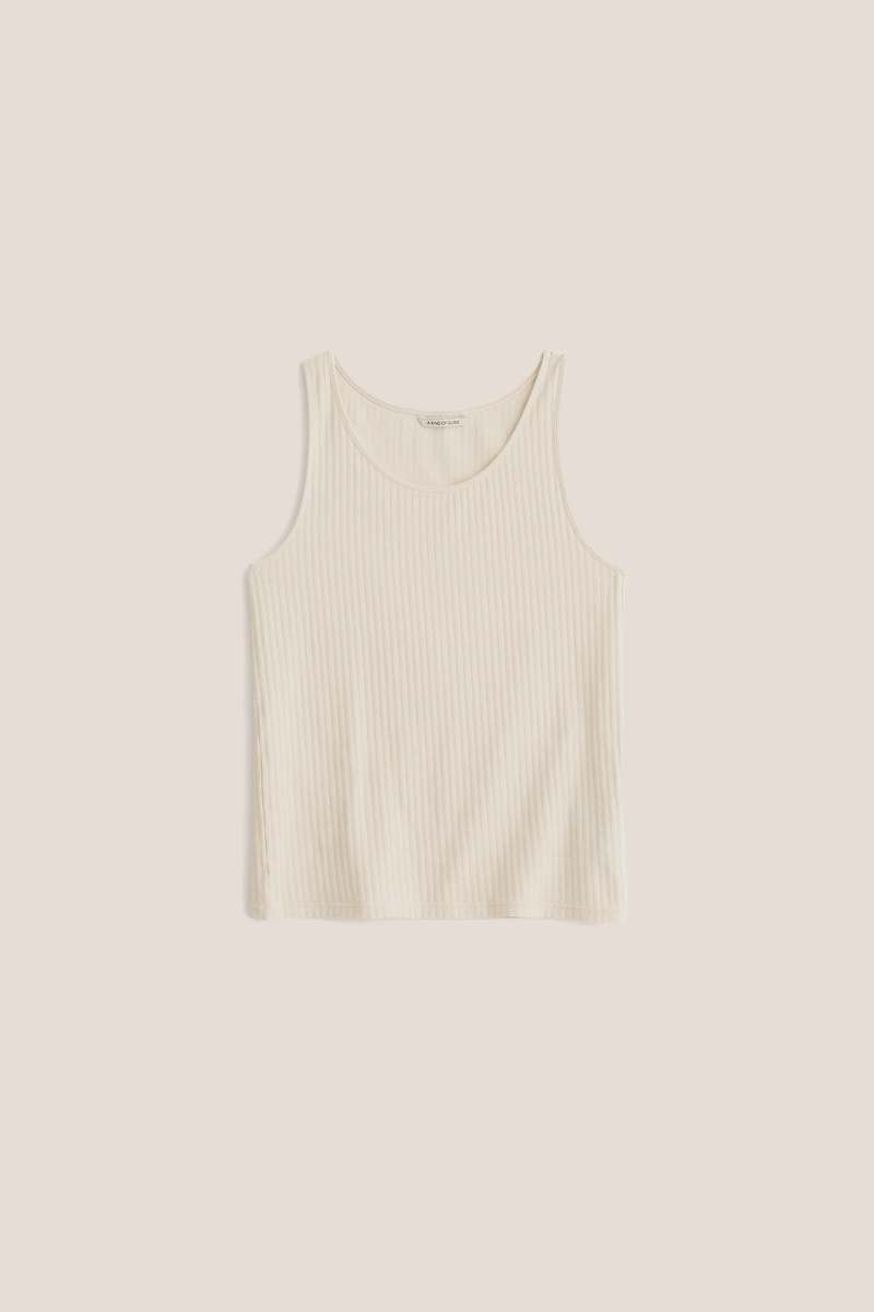 A Kind of Guise Tomaso Tanktop Almond Ajour Tank Top