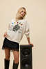 Daydreamer Elton John Rainbow Piano Vintage Raglan Sweatshirt - Dirty White - Thumbnail 2