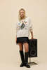 Daydreamer Elton John Rainbow Piano Vintage Raglan Sweatshirt - Dirty White - Thumbnail 3