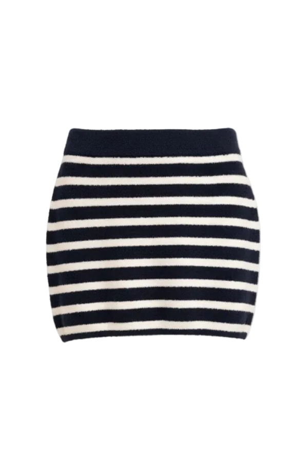 Jonathan Simkhai Becca Mini Skirt - Midnight Stripe