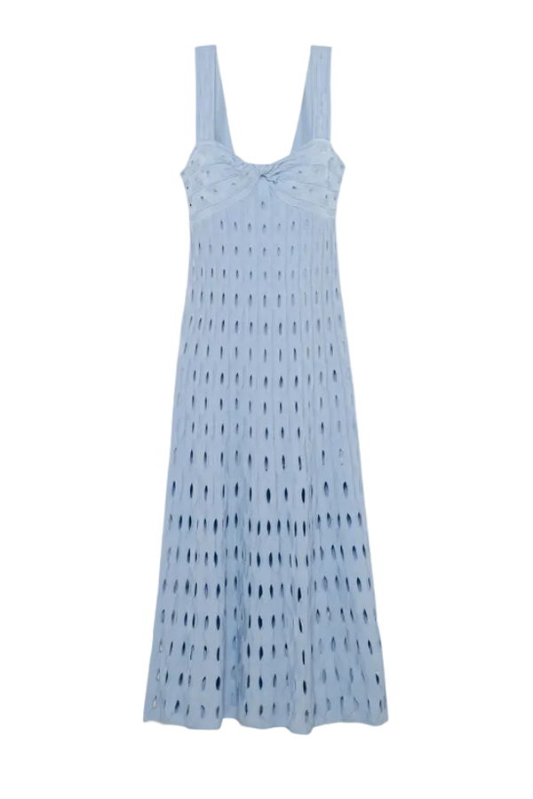 Jonathan Simkhai Christina Knit Midi Dress - Tidepool