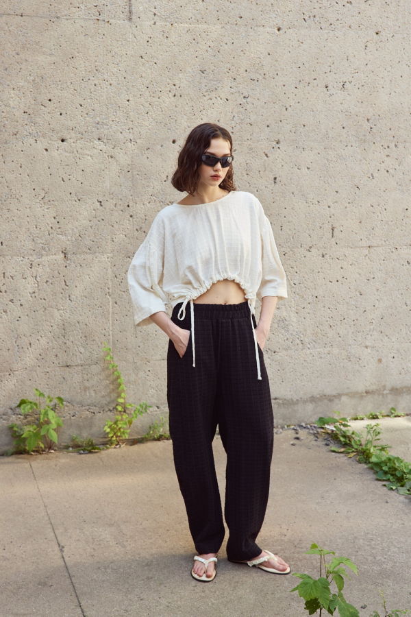 Eve Gravel Shepherd Pants