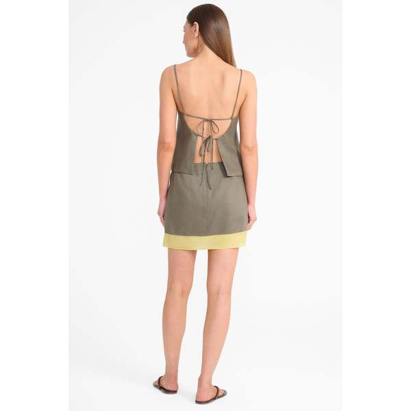 Staud Maisie Linen Top - Palo Verde