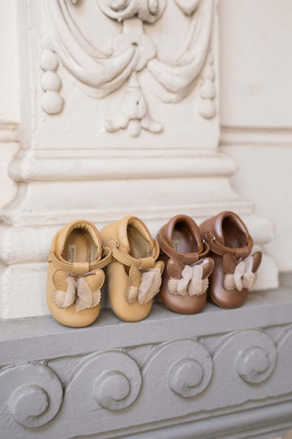 Donsje Amdy Shoes Baby Shoes - Clay Metallic Leather