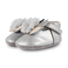 KIDS Donsje Amdy Shoes Baby Shoes - Silver Grey Metallic Leather - Thumbnail 1