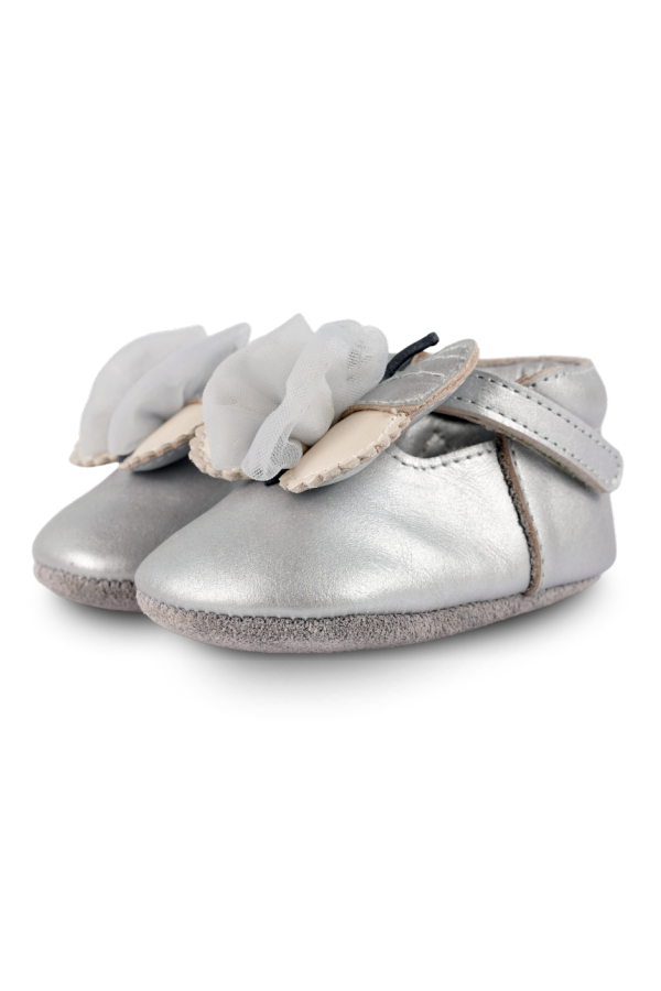 KIDS Donsje Amdy Shoes Baby Shoes - Silver Grey Metallic Leather