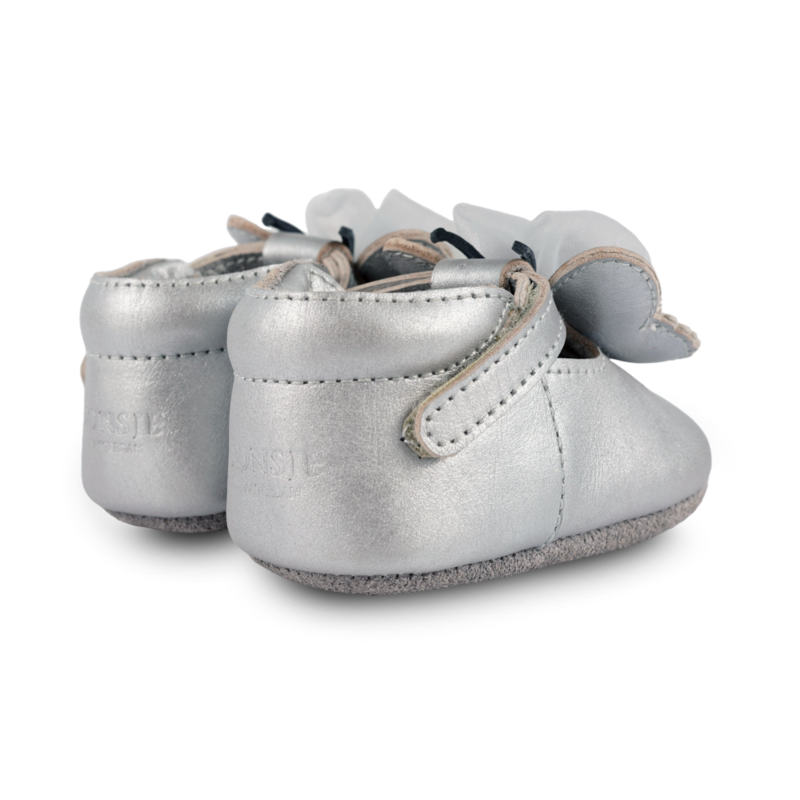 KIDS Donsje Amdy Shoes Baby Shoes - Silver Grey Metallic Leather