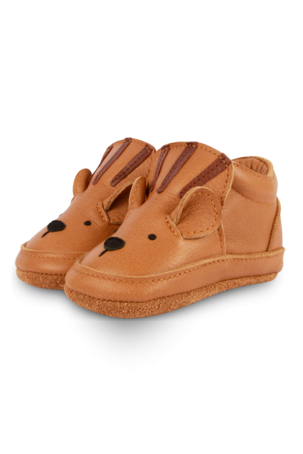 KIDS Donsje Arty Booties Tiger Baby Sneakers - Camel Classic Leather