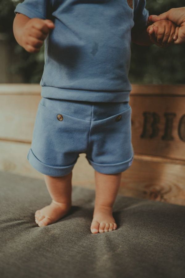 KIDS Donsje Birs Shorts - Foggy Blue