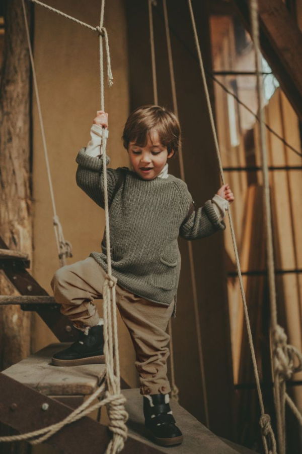 KIDS Donsje Bo Trousers - Soft Taupe