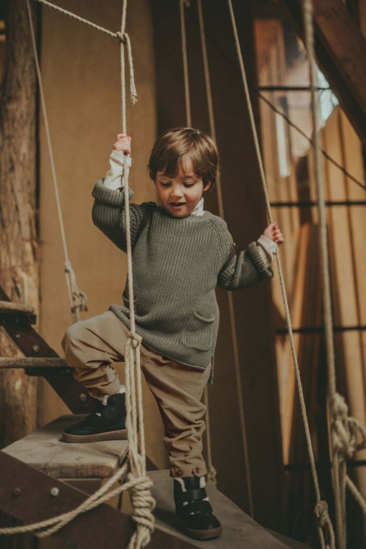 KIDS Donsje Bo Trousers - Soft Taupe - Image 2 of 6