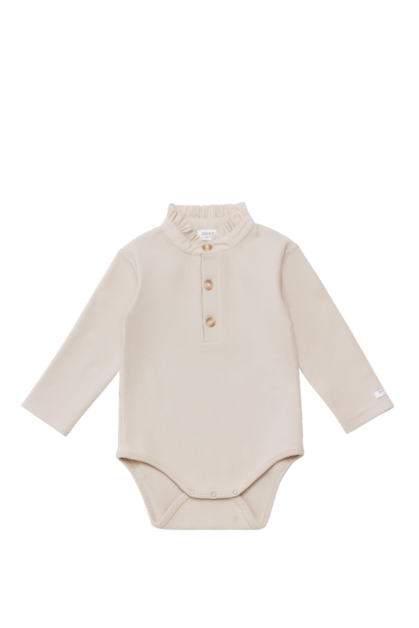KIDS Donsje Bouches Bodysuit - Soft Sand