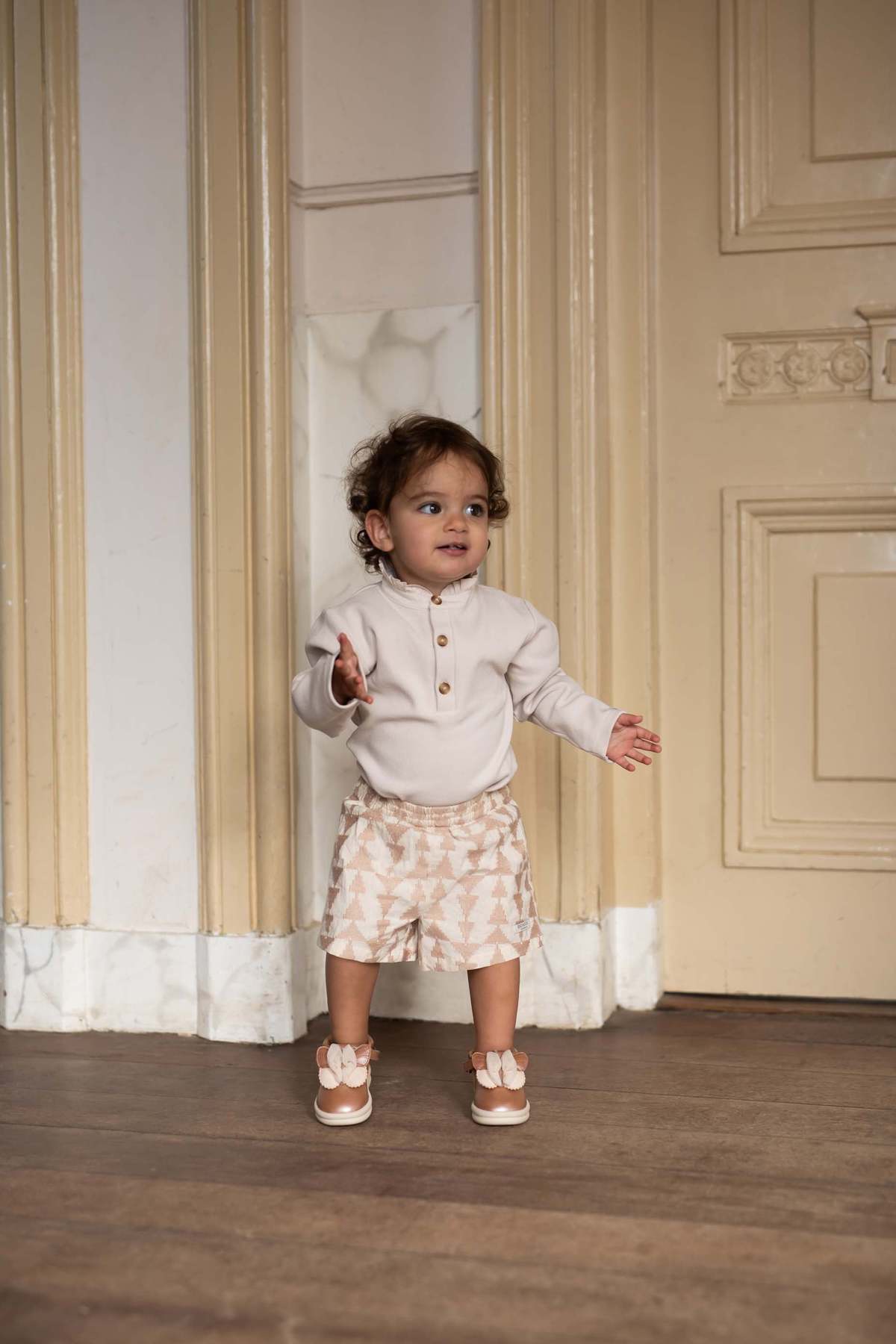 KIDS Donsje Bouches Bodysuit - Soft Sand - Image 2 of 4