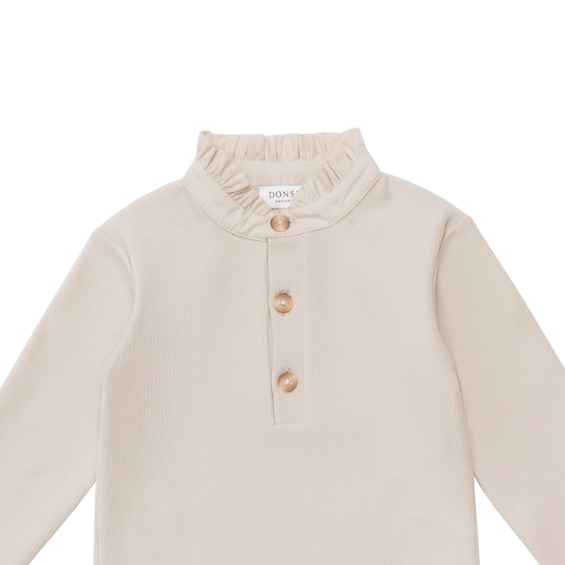 KIDS Donsje Bouches Bodysuit - Soft Sand