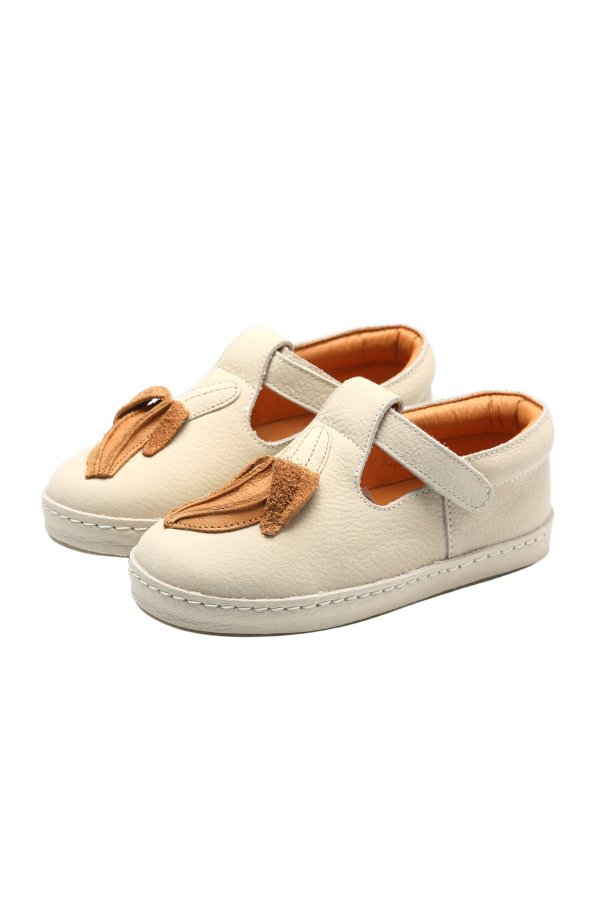 KIDS Donsje Bowi Banana Shoes - Cream