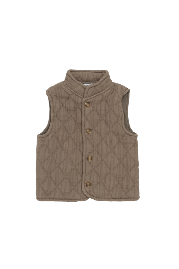 KIDS Donsje Brieck Waistcoat - Dusty Brown
