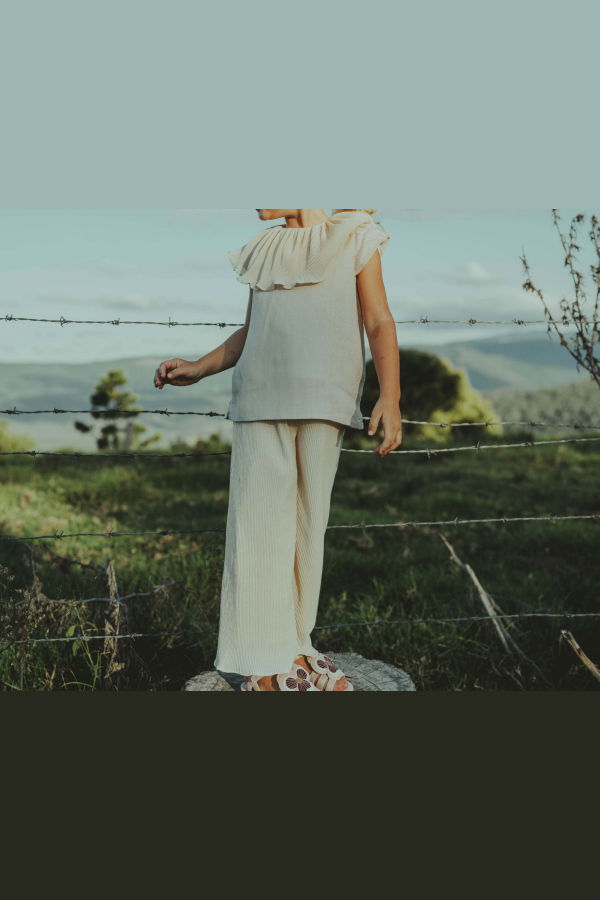 KIDS Donsje Brinki Trousers - White Almond