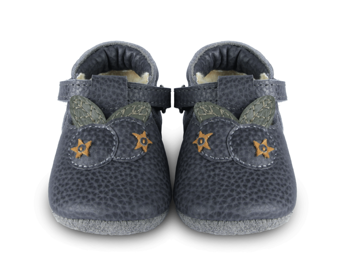 Kids Donsje Carlie Blueberry Baby Shoes - Petrol Grain Leather - Image 1 of 5
