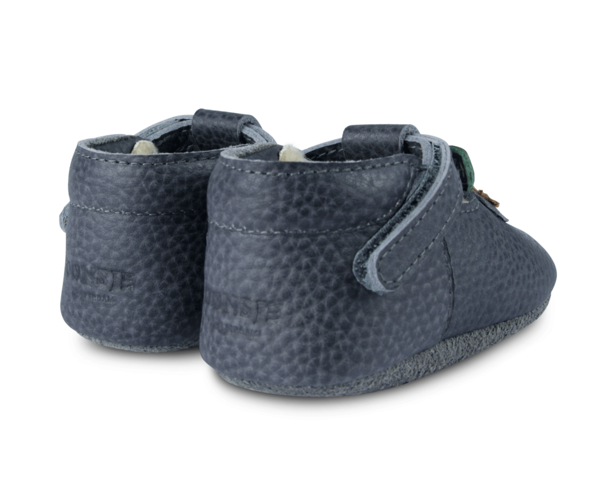 Kids Donsje Carlie Blueberry Baby Shoes - Petrol Grain Leather - Image 4 of 5