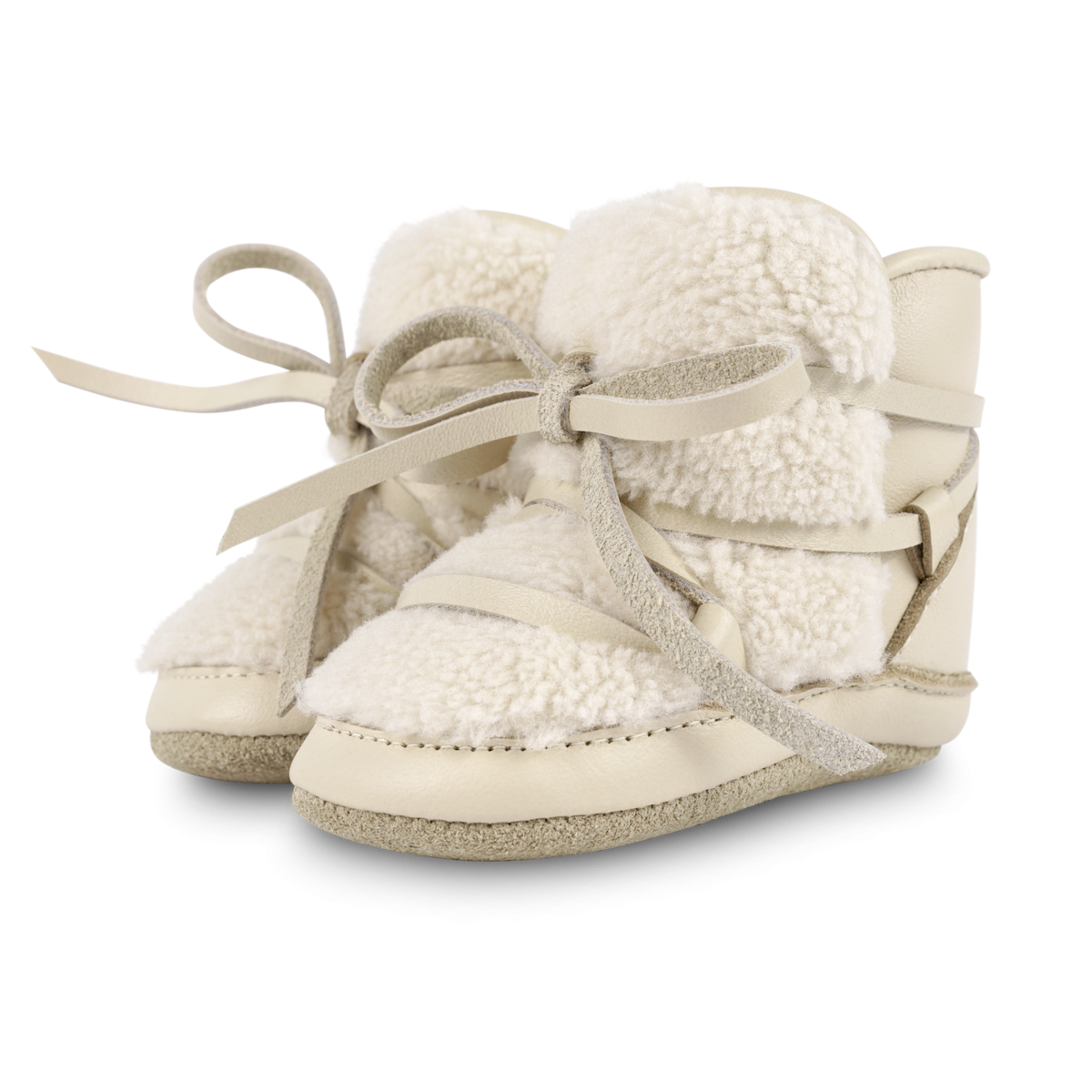 KIDS Donsje Cassi Booties - Cream Leather - Image 1 of 5