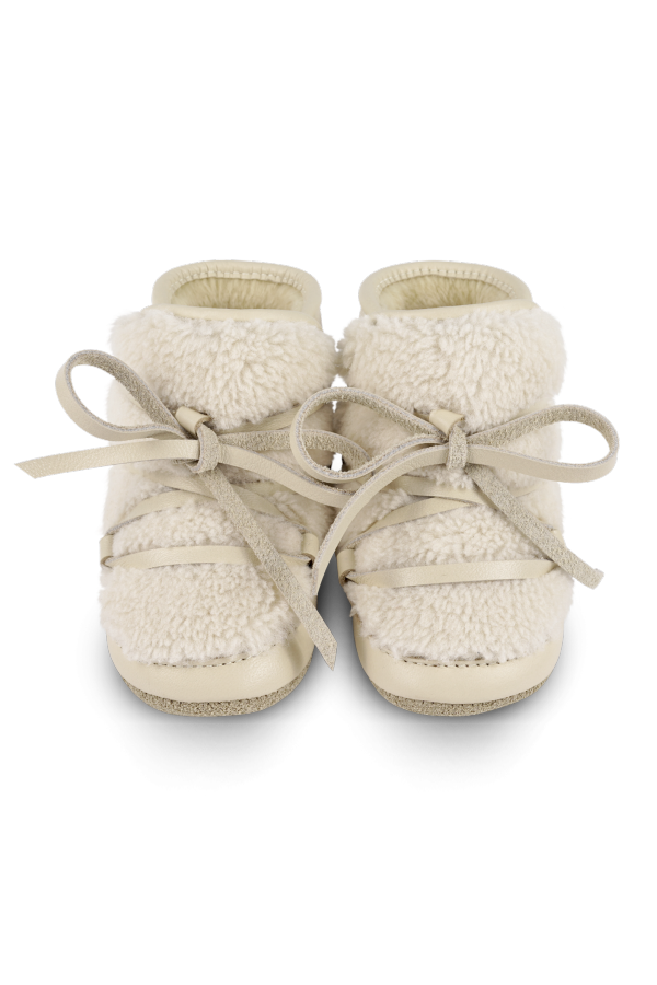 KIDS Donsje Cassi Booties - Cream Leather