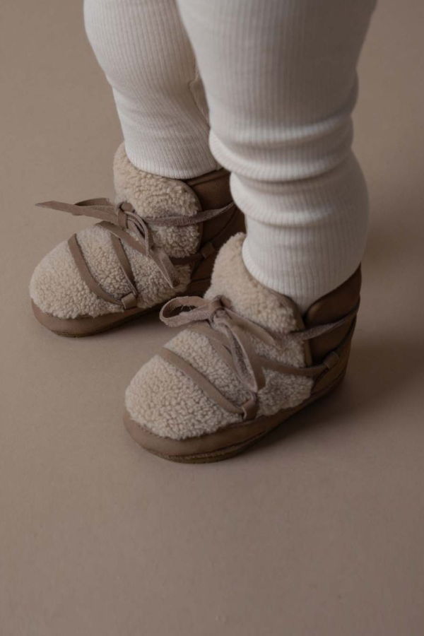 KIDS Donsje Cassi Booties - Truffle Nubuck
