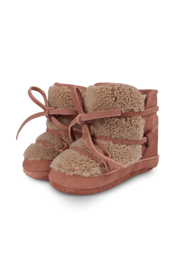 KIDS Donsje Cassi Booties - Walnut Nubuck