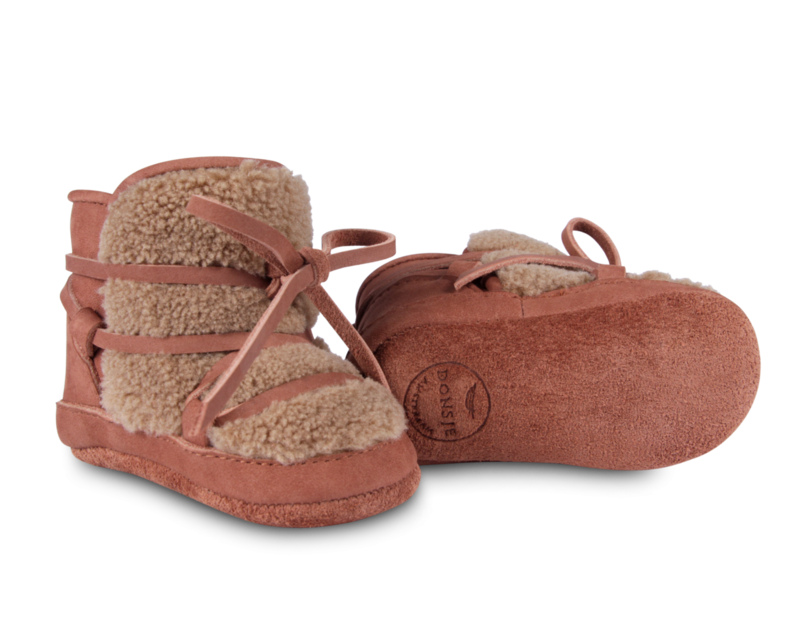 KIDS Donsje Cassi Booties - Walnut Nubuck